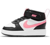 Nike Court Borough Mid 2 (TDV), Tres Cuartos de Alto Unisex niños, Black/Sunset Pulse-White, 18.5 EU