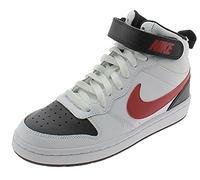 Nike Court Borough Mid 2, Zapatillas de Gimnasia, White/University Red-Black, 40 EU