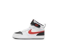 Nike Court Borough Mid 2, Zapatillas de Gimnasia, White/University Red-Black, 38 EU