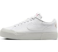 NIKE Court Legacy Lift, Sneaker Mujer, White Photon Dust Picante Red, 42 EU