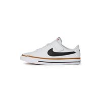 Nike - Court Legacy, Zapato para niños pequeños, White/Black-Desert Ochre-Gum Light Brown,