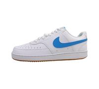 NIKE Court Vision LO NN, Sneaker Hombre, White/University Blue/Gum Yell, 45 EU