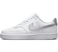 Nike Court Vision Lo Nn Zapatillas para Caminar Blanco/Metálico Plata-Blanco 38