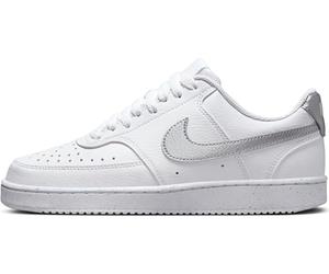 Nike Court Vision Lo Nn Zapatillas para Caminar Blanco/Metálico Plata-Blanco 38