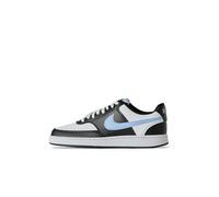 NIKE Court Vision Low Next Nature, Sneaker Mujer, Black Aluminium White, 40.5 EU