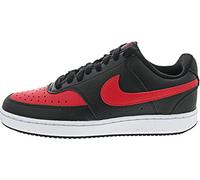 NIKE Court Vision Low, Sneaker Hombre, Black University Red White, 44 EU