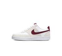 NIKE Court Vision Low Zapatillas-Mujer, Shoes, White/Team Red-Adobe-Dragon Red, 44.5 EU