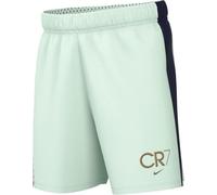 Nike Cr7 Academy23 - Pantalones Cortos de fútbol Dri-Fit para niños Mayores, Barely Green/Blue Void/Metallic Gold, HF4346-394, S
