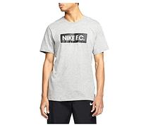 Nike CT8429-063 Camiseta de Manga Corta Essentials F.C. para Hombre, Dark Grey Heather/Black, XL