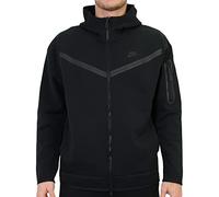 NIKE CU4489-016 M NSW TCH FLC Hoodie FZ WR Sweatshirt Men's Black/dk Gray Heather/White 4XL-T