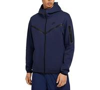 NIKE CU4489-410 M NSW TCH FLC Hoodie FZ WR Sweatshirt Men's Midnight Navy/Black XL-T