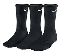 Nike Cushion Crew - Calcetines, Unisex adulto, Negro / Blanco (Black / White), S, 3 unidades