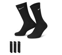 Nike 3Ppk Value Cotton Crew - Calcetines unisex, color negro/ blanco, talla XL/ 46-50
