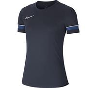 Nike CV2627 W NK Dry ACD21 Top SS T-Shirt Women's Obsidian/White/Royal Blue/White XS