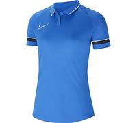 Nike CV2673-463 W NK DF ACD21 Polo SS Polo Shirt Mujer Royal Blue/White/Obsidian/(WHI Tamaño XS