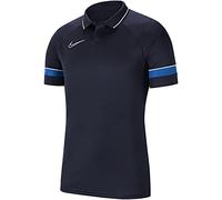 Nike CW6104 M NK Dry ACD21 Polo SS Polo Shirt Mens Obsidian/White/Royal Blue/White L