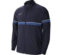 Nike CW6121 Y NK DRY ACD21 TRK JKT W Jacket unisex-child obsidian/white/royal blue/white M