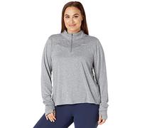 NIKE CZ2849-084 W NK Element Top HZ Plus Sweatshirt Women's Smoke Gray/Lt Smoke Gray/Silv Silv 3X