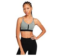 NIKE CZ4456 W NK DF Indy V-Neck Bra Sports Bra Women's Smoke Grey/Pure/Black/White XS