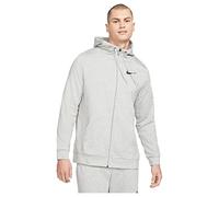 Nike - Chaqueta Dri-Fit Full-zip Training Hoodie, Hombre, Dark Grey Heather-Black, M