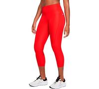Nike CZ9238-673 W NK DF Fast Crop Leggings Mujer Chile Red/(Reflective SILV) Tamaño M