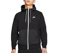 NIKE CZ9944-010 M NSW CE FZ FT Hoodie SNL ++ Sweat Mens Black/Black/Particle Grey/(White) L
