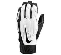 Nike D-Tack 6 Lineman - Guantes para hombre, Large, Blanco/Negro