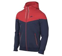 NIKE DA0001-410 M NK WVN LND WR HD JKT Sweatshirt Men's Midnight Navy/Lt Crimson/Midnight Navy L