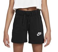 Nike DA1405-010 G NSW Club FT 5 IN Short Shorts Girls Black/White S
