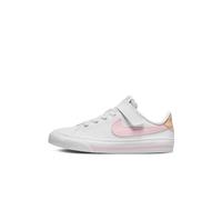 NIKE DA5381-115 Court Legacy Sneaker Kid White/Pink Foam -Sesame-Honeydew 27.5