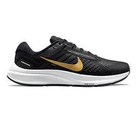 NIKE W Air Zoom Structure 24, Sneaker Mujer, Black/MTLC Gold Coin-Anthracite-Photon Dust, 37.5 EU