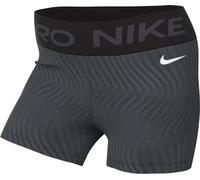 Nike Damen Pro Dri-fit Mr 3in AOP Short (Ca. 7,5 Cm) Pantalones Cortos, Gris/Blanco, Extra-Small para Mujer
