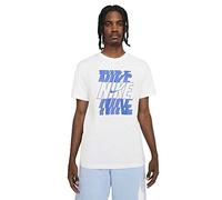 Nike DB6475 M NSW tee Swoosh/Block 12MO T-Shirt Mens White/Game Royal S