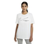 Nike DB9811-100 W NSW tee Boy Swoosh T-Shirt Womens White S
