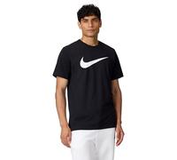 Nike - Camiseta Sportswear Icon Swoosh, Hombre, Black-White, L