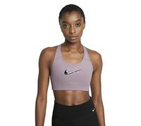 Nike DC5551-531 W NK Swoosh Pack GRX Bra Sports Bra Womens Purple Smoke/Purple Smoke/(Black) XL