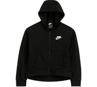 Nike DC7118 G NSW Club FLC FZ Hoodie LBR Sweatshirt Girls Black/White XS
