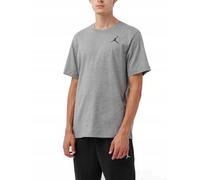 NIKE DC7485-091 M J Jumpman EMB SS Crew T-Shirt Hombre Carbon Heather/Black Tamaño XL