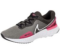 Nike DD0490-200 React Miler 3 Sneaker Adult Medium Ash/White-Hyper Pink-Black 41