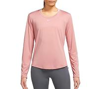 Nike DD0641-618 W NK One DF LS STD Top Sweatshirt Mujer Red Stardust/White Tamaño S