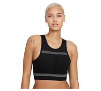 NIKE DD1101 W NK DF SWSH LL RUNDVSN BRA Sports bra women's black/iron grey/iron grey/(black) XS