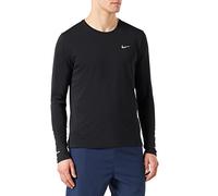 NIKE DD4576-010 M NK DF UV Miler Top LS Sweatshirt Men's Black/Reflective Silv 4XL