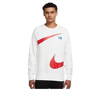 Nike DD5993 M NSW Swoosh SBB Crew Sweatshirt Mens White/University Red S