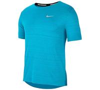 Nike DF Miler, Camiseta Hombre, Chlorine Blue/Reflective Silv, XL