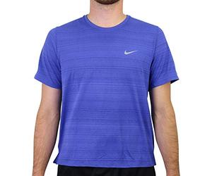NIKE DF Miler T-Shirt Camiseta para Hombre, Azul astronomía/Plateado Reflectante, XXL