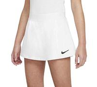 NIKE DF Victory Flouncy Falda de Tenis, Negro/Blanco, Talla única Unisex niños