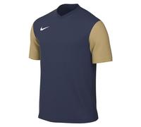 NIKE DH8035-411 M NK DF Tiempo Prem II JSY SS T-Shirt Hombre Midnight Navy/Jersey Gold/White Tamaño M