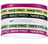 Nike Diademas estampadas/tira de silicona que agarra el cabello y mantiene la banda en su lugar, paquete de 6, unisex (6 unidades, impreso-7)