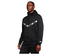 Nike DM4672 M NSW Repeat PK FZ Hoodie Sweatshirt Mens Black/Black/White M