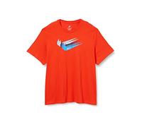 Nike DN5243-696 M NSW 12 MO Swoosh tee Sweatshirt Men's LT Crimson/LT Photo Blue S-T